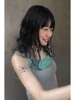 アマーク(a mark)&nbsp;【木下　暖菜】暗髪パーマ