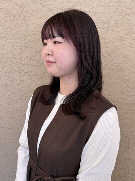 ビファインべクス(Befine becs) 【ブリーチなし】チェリーレッド×レイヤーカット