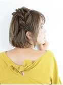 なんちゃて編み込み風！アレンジ