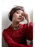 mannish　×　short　perm　【ひし形シルエット】＃1