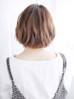 ヘアメイク ナル(hair make nalu)&nbsp;シースルーバングのニュアンスカールボブ