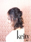 ミディハーフアップ【TEL予約でお得】¥2300→¥2100