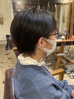 ヴァンクシー バイ ルナ(VANKCY by Luna) 耳かけ 大人ボブ ショートボブ 前髪 黒髪カタログ 簡単 20代 楽