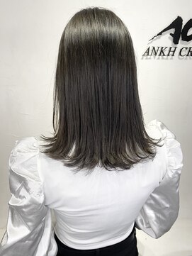 アンク クロス 池袋北口店(ANKHCROSS) 《アンククロスYUKI》アッシュグレー 外ハネスタイル