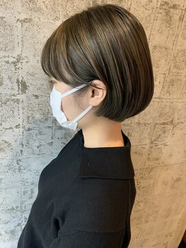 ザ ラボ アングゥ(The Labo ungu) ショートボブ/オリーブカラー/髪質改善