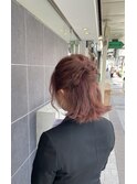 ミディアムハーフアップ