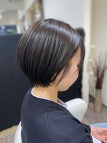 庵 ヘアー(hair)&nbsp;20代30代40代小顔ショートマットグレージュ