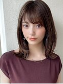 大人かわいい似合わせカット/こなれミディ/美髪/くびれヘア/新宿