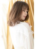 ショコラアッシュ顔周りレイヤーくせ毛風ロブZ大宮30代40代50代