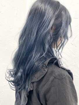 アジールヘア 東上野店(agir hair) ネイビーブルー、ダブルカラー10代20代【上野/東上野】