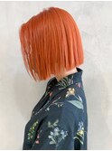 キャロットオレンジ_チェリーブラウンフェミニンロング_ba332563