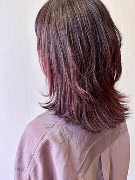 フレンズ 環状通東店(friend's) ネオウルフカット ピンクグラデ×インナーブラック 7