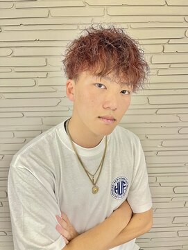 ハッシュタグネイビ- 仙台長町店(#NAVY) ★赤メッシュツイストスパイラル★