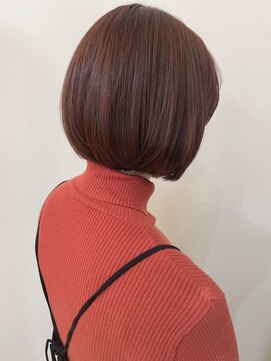 ヘアメイク アリエス 富谷店(HAIR MAKE aries) ツヤ感アップのウォームブラウンボブ