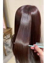 アズール 草加(azule) 髪質改善カラー　ピンク　ツヤ髪カラー