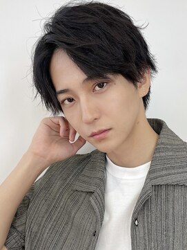 フイ 恵比寿(Hui) ハイトーンカラー/マッシュパーマ/アースカラー/men's/