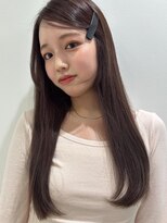 パーク 福岡天神西通り店(parc)&nbsp;ストレート　髪質改善　艶感　ヘアアレンジ　ブラウン　ワンレン