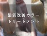 【髪質改善カラー】髪質改善カラー+トリートメント(カット無し)     ￥10200