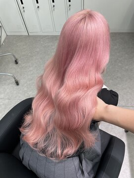 ペレ 渋谷(PELE) デザインカラー/レイヤーカット/ウェットヘア/オリーブベージュ