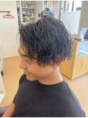 波巻きパーマ