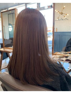 ラポールヘア ヨークベニマル田彦西店 セミロング*オリーブグリーン