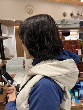 サラビューティーサイト 志免店(SARA Beauty Sight) 【琉希也style】似合わせふんわり大人ボブパーマ/大人カラー