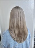 ダブルブリーチ　ミルクティーカラー　ケアブリーチ