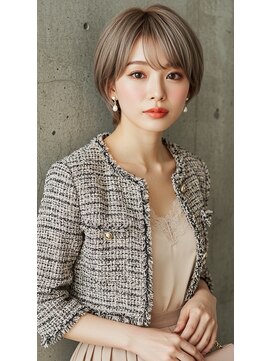 フルショウ 苦楽園店(FURUSHO) 上品ハンサムショート×透明感カラー　くすみベージュ