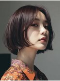 ショートボブ/ストレートボブ/前下がりボブ髪質改善20代30代40代