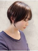 大人ボブレイヤーカット20代30代40代ミルクティーベージュ
