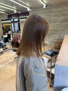 ヲタク(wotaku.) グレージュカラーベージュカラーくすみカラーダブルカラーボブ