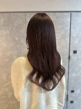 ガルボヘアー 心斎橋店(garbohair) レッドブラウンで垢抜けロング×カラープルエクステ