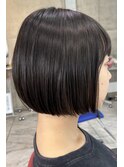 【オシャドロ/京田辺/新田辺】切りっぱなし重めボブ
