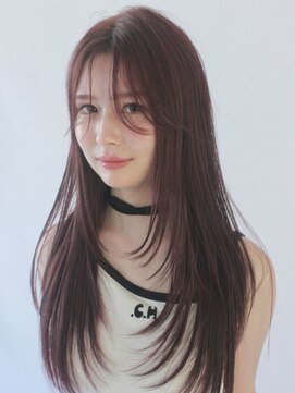 リアン(Lien) ハッシュカット/ロングレイヤー/透明感カラー