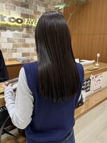 ピークアブー アヴェダ アトレ恵比寿(PEEK-A-BOO AVEDA) 大平彩 ぱつんとロングヘア 顔まわりレイヤー