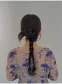 【ヘアセット】リボンヘア