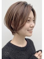 レウナ 外苑前(Reuna)&nbsp;大人可愛いショートボブ　似合わせショート　長め前髪