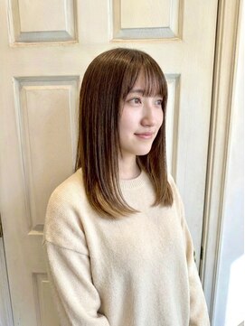 アロマヘアルーム 横浜店(AROMA hair room) イメチェン/前髪/髪質改善/前髪カット/モカブラウン/20代/横浜