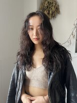 ナループロアポンテ(Nalu pu loa PONTE)&nbsp;ロングレイヤー海外風レイヤーパーマナチュラルブラウン