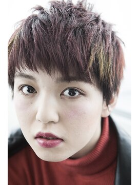 ミエルヘアービジュー(miel hair bijoux) 【miel hair bijoux】ストリートベリーレッドショート