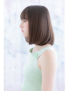 ヘアアンドビューティー ミック(Hair & Beauty miq) ツヤカラー＆シースルーバング…ナチュラルミディで透明感b