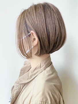 モリオフロムロンドン 原宿本店(morio from London) 【morio原宿】夏ショート 大人のボブスタイル ハイライトカラー