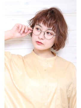 オーシャン(Ocean) [OCEAN Hair&Life藤原純] オン眉パーマボブ☆