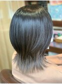 透明感 インナーカラー 襟足カラー