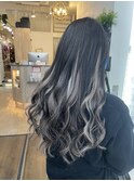 黒髪でできるグラデーションカラー