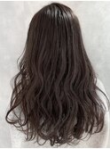 【本町】暗めグレージュ 透明感 大人美人カラー 