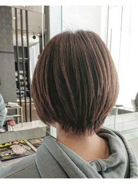 アース 富谷店(HAIR & MAKE EARTH) ショートボブ×コントラストハイライト(^-^)v