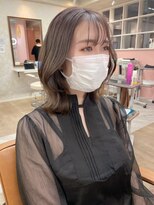 フィガロ ウメダ(FIGARO UMEDA)&nbsp;【ワンホン3Dボブ】ミディアム×くすみ系ベージュ