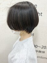 モリオ フロム ロンドン サッポロファクトリー店(morio FROM LONDON)&nbsp;【morio】札幌ショート　大人かわいい黒髪ハンサムショートボブ