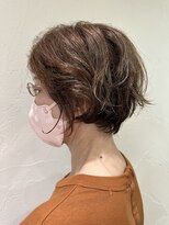 ムース 福島市店(Mousse-88-)&nbsp;ナチュラルウェーブ ショートボブ